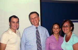 James Lynn, Mario Vecchi, Damaris Velazquez y Jeanette Delgado