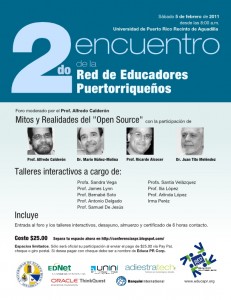 Flyer del 2do Encuentro de la Red de Educadores Puertorriqueños