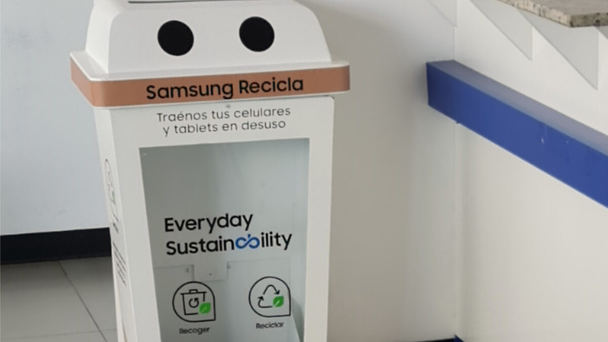 Contenedor de reciclaje Samsung