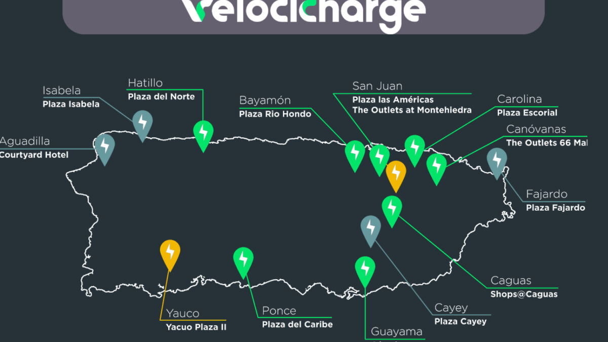 Mapa de expansión de la Red de Carga Rápida Velocicharge