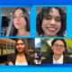 Las cuatro becarias cuatro estudiantes atletas