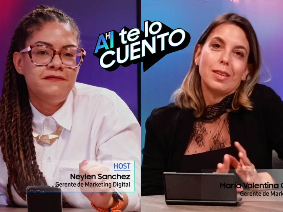 María Valentina González y Neylen Sánchez del podcast Ahi te lo cuento de Samsung